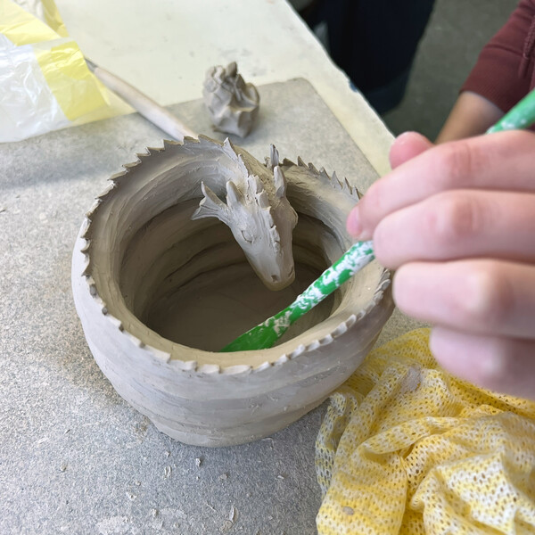 Vorkurs Keramik im Unterricht