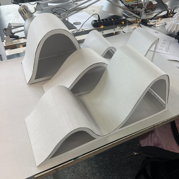 Architektur Modell aus Karton