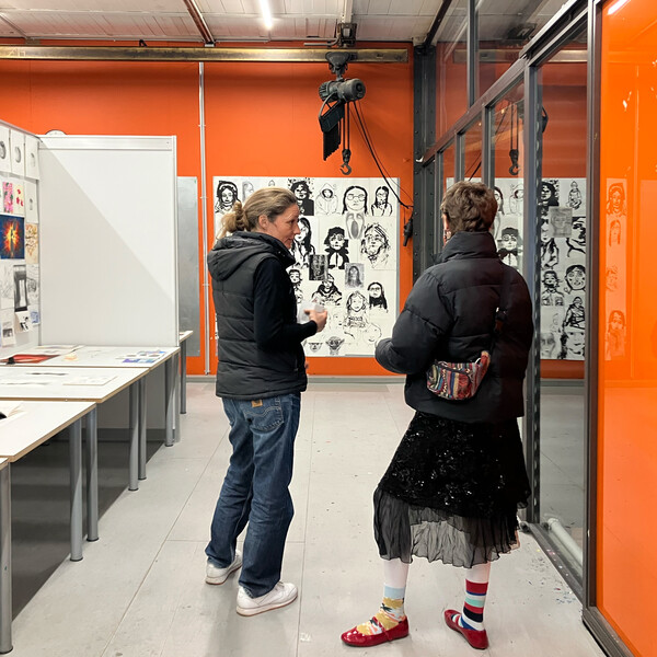 Olten Gespräch über Gestaltung Industriehalle